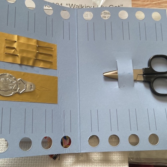 Plaid Bucilla Vintage 2006 So Girly Counted Cross Stitch Essentials Kit 43931 - Picture 8 of 9